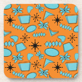 MCM atomformer turkos på Orange Underlägg