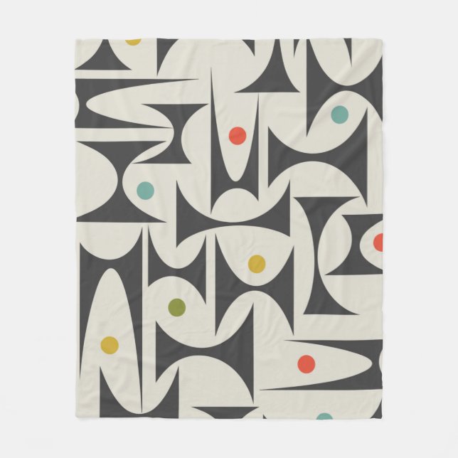 MCM Bath Mat för geometrisk Mönster-lampa Fleecefilt (Framsidan)