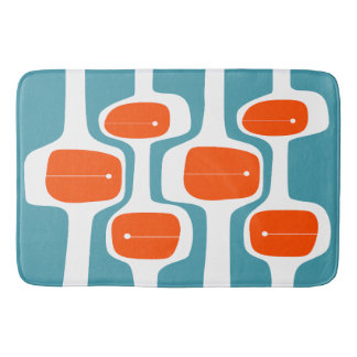 MCM Bath Mat - Orange och skalning Badrumsmatta