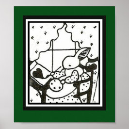 MCM Bunny Skriv ut Poster