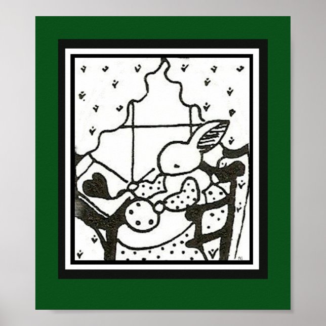 MCM Bunny Skriv ut Poster (Framsidan)