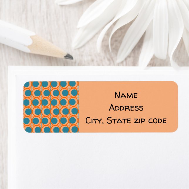 MCM-cirklar och Linjer Returadress Etikett (Insitu)
