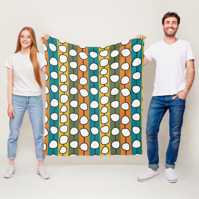 MCM Colorful Linjer Fleecefilt (På plats)
