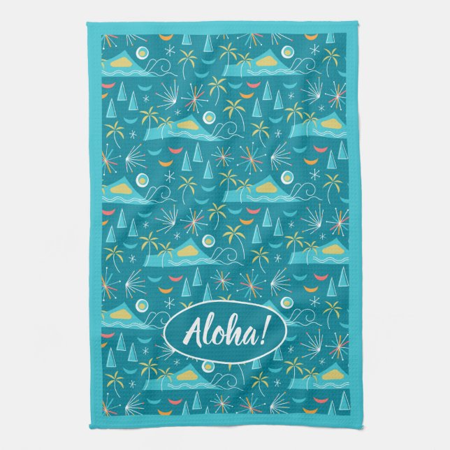 MCM Diamond Head Fireworks Party Kökshandduk (Vertikal)