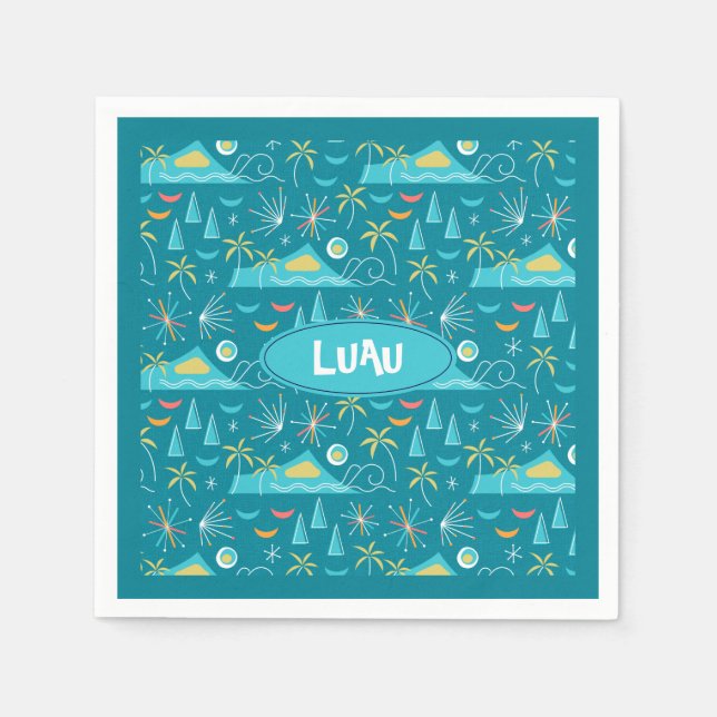 MCM Diamond Head Fireworks Party Pappersservett (Framsidan)