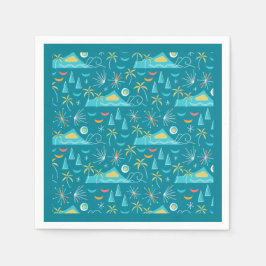 MCM Diamond Head Fireworks Party Pappersservett