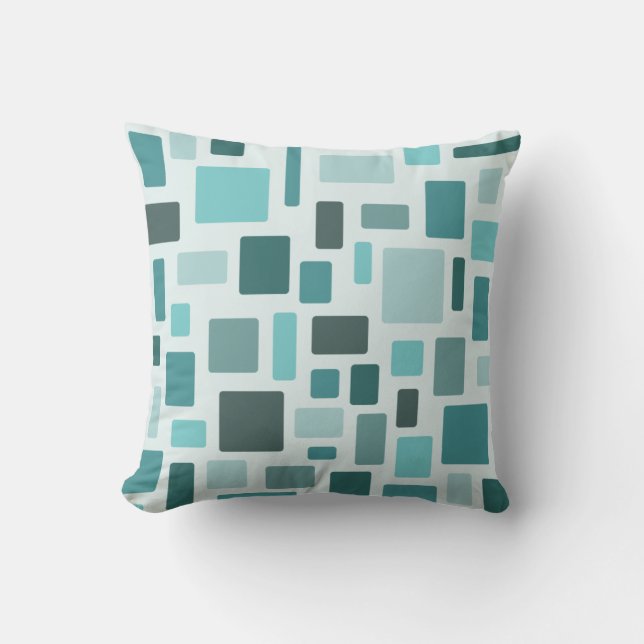 MCM Disaryed Bricks Aquamarine Kudde (Framsida)