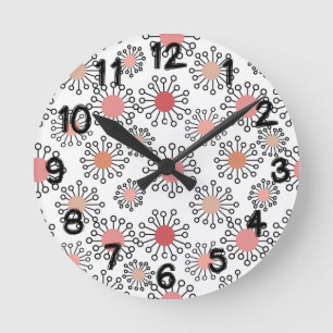 MCM Flowers Rund Klocka