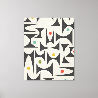 MCM Geometric Mönster Bord Lamp Bath Mat Ull B Canvastryck