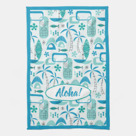 MCM Hawaiian Village - Blue Kökshandduk