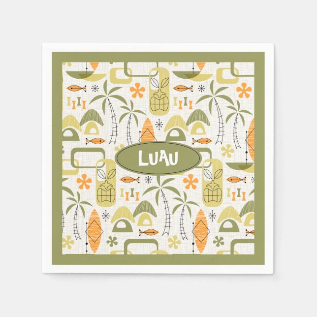 MCM Hawaiian Village Pappersservett (Framsidan)