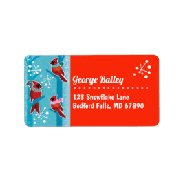 MCM-kardinaler - Adressetiketter för julkort