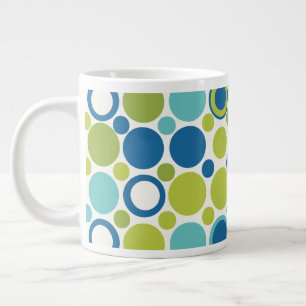 MCM Lime and Aqua Bubble Jumbo Mugg