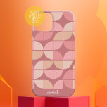 MCM Mod Circles Mönster ro mauve och  rosa<br><div class="desc">Ett modernt mönster i mitten av århundradet med kvartscirklar i en funky, närmare mönster. Minimiformgivningen omfattar en kombination av ro guld, rosa och pastellfärg. Du kan lägga till ditt namn på grund i ett enkelt, sans serif-teckensnitt. För avancerade användare kan du ändra valfritt färg så att det matchar det du...</div>