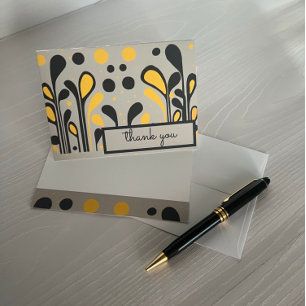MCM Modern Painting Lollipos & Dots Guld Black Tack Kort