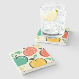 MCM Retro Apple Orchard Skördefest  Stenunderlägg
