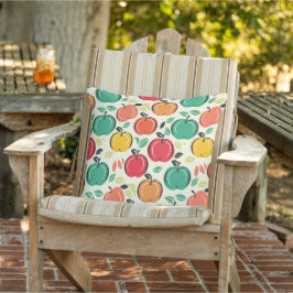MCM Retro Orchard Apple Pattern Kudde