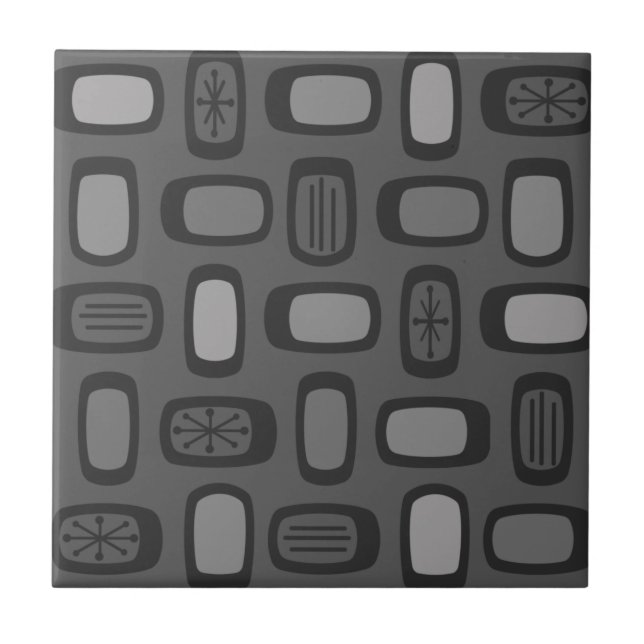 MCM-rundade rektanglar, Ash Grått Kakelplatta (Framsidan)