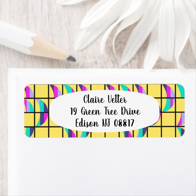 MCM Tic-Tac-Toe Returadress Etikett (Insitu)