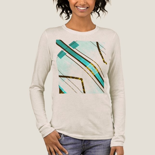 MCM-utseende för fet svart Rand-geometriskt MCM T Shirt (Framsida)