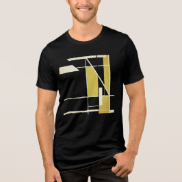 MCM-utseende för guld off-White Geometric Mosaic A T Shirt