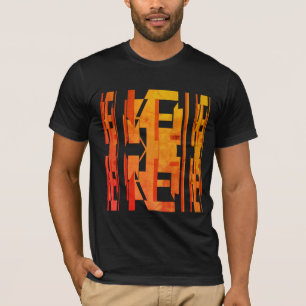 MCM-utseende för MCM-skuggning för orange Guld T Shirt