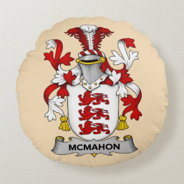 McMahon Family Coat of Arms Rund Kudde