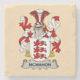 McMahon Family Coat of Arms Stone Coaster ( Stenunderlägg