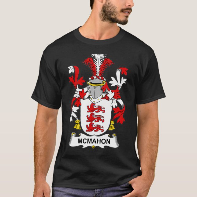 McMahon Jackar om Arm Family Crest T Shirt (Framsida)