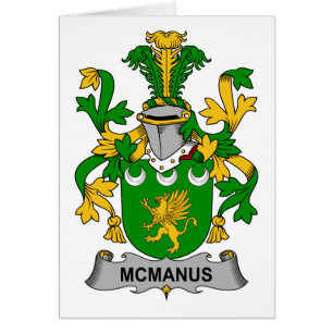 McManus familjvapensköld Hälsningskort