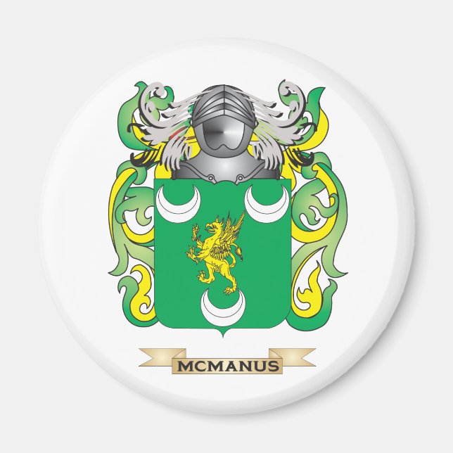 McManus Jackar av Arm (Family Crest) Magnet (Framsidan)