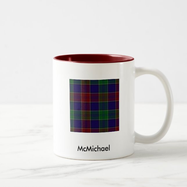 McMichael Tartan & vapensköldmugg Två-Tonad Mugg (Höger)