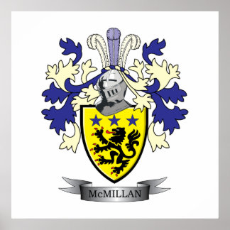 McMillan Family Crest Jackar om Arm Poster