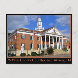 McMinn County Courthouse - Athens, TN Vykort