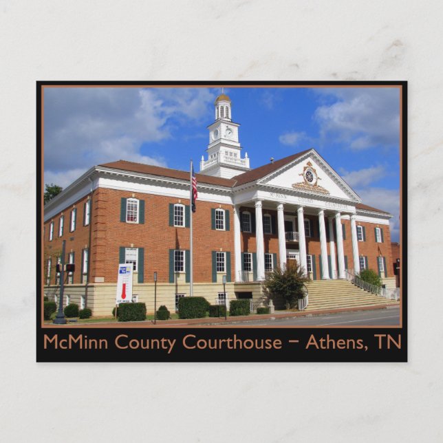 McMinn County Courthouse - Athens, TN Vykort (Framsida)