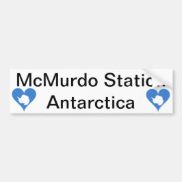 McMurdo Station Antarctica Bumper Sticker Bildekal