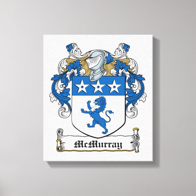 McMurray Family Crest Canvastryck (Framsida)