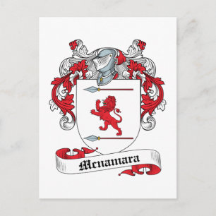 Mcnamara Family Crest Vykort
