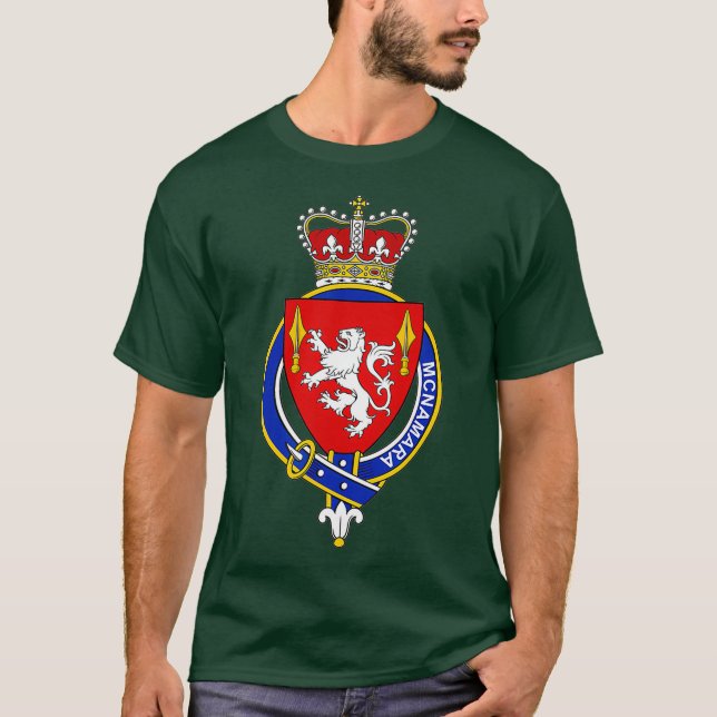 McNamara Jackar om Arm Family Crest T Shirt (Framsida)
