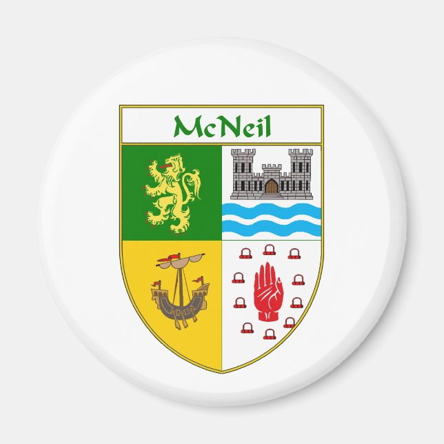 McNeil Jackar om Arm/Family Crest Magnet (Framsidan)