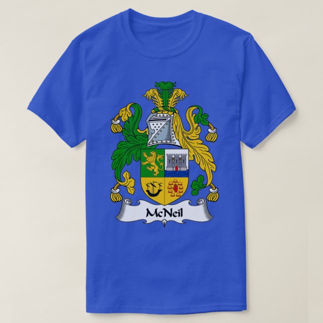 McNeil Jackar om Arm McNeil Family Crest T Shirt (Design framsida)