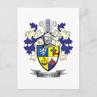 McNeill Family Crest Jackar om Arm Vykort