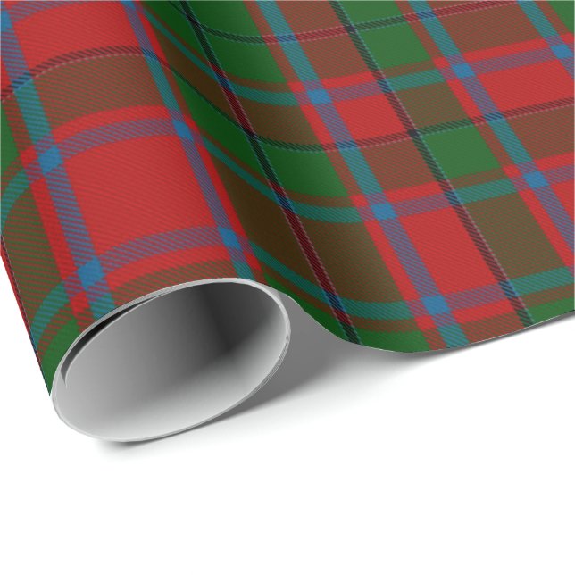 McPhail Klan Tartan Presentpapper (Rullad Hörn)