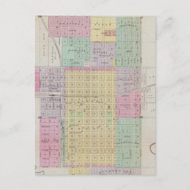 McPherson City, McPherson County, Kansas Vykort (Framsida)