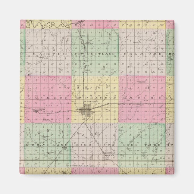 McPherson County, Windom, Kansas Magnet (Framsidan)