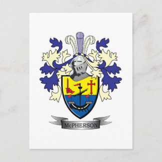 McPherson Family Crest Jackar om Arm Vykort