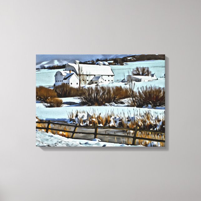 McPolin Farm i Park City, Utah Canvastryck (Framsida)