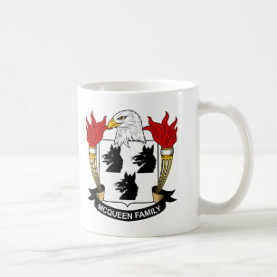 McQueen familjvapensköld Kaffemugg
