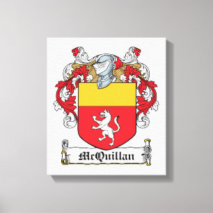 McQuillan familjvapensköld Canvastryck