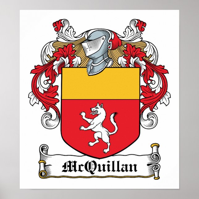 McQuillan Family Crest Poster (Framsidan)